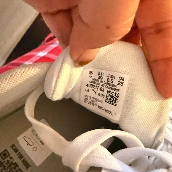 Puma White Athletic Shoes with Black Accents - Picture 6 of 12